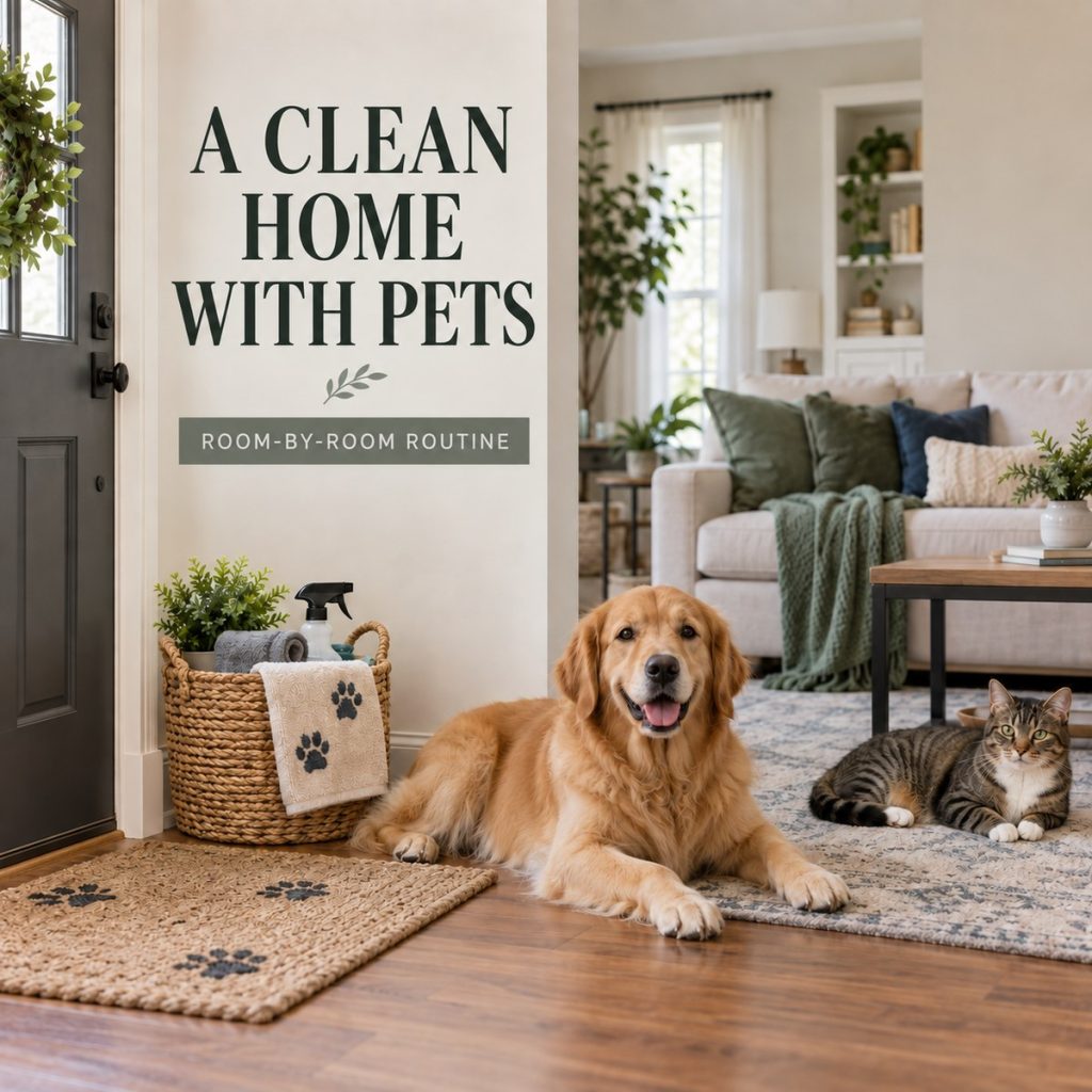 How to Keep a Clean Home With Pets: A Room-by-Room Routine
